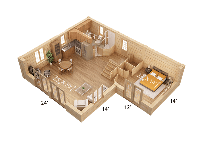 Aspen - Image 3D #1 - Patriote Maisons et Chalets