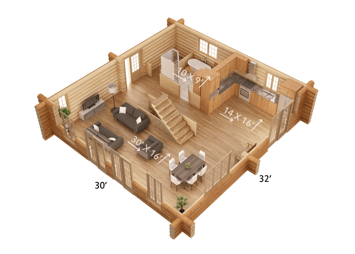 Kénogami - Image 3D #1 - Patriote Maisons et Chalets